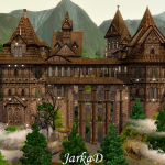 Vampire castle in the mountains
